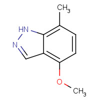 1082041-64-2 4-methoxy-7-methyl-1H-indazole chemical structure