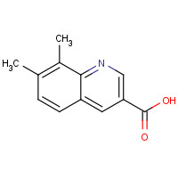 71082-60-5 7,8-dimethylquinoline-3-carboxylic acid chemical structure