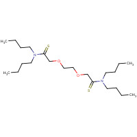 73487-00-0 N,N-dibutyl-2-[2-[2-(dibutylamino)-2-sulfanylideneethoxy]ethoxy]ethanethioamide chemical structure