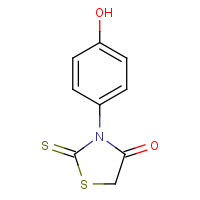 21346-21-4 3-(4-hydroxyphenyl)-2-sulfanylidene-1,3-thiazolidin-4-one chemical structure