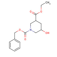 1095010-49-3 1-O-benzyl 3-O-ethyl 5-hydroxypiperidine-1,3-dicarboxylate chemical structure