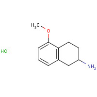 3880-88-4 5-methoxy-1,2,3,4-tetrahydronaphthalen-2-amine;hydrochloride chemical structure