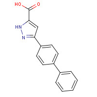 1037816-85-5 3-(4-phenylphenyl)-1H-pyrazole-5-carboxylic acid chemical structure