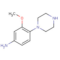 433214-09-6 3-methoxy-4-piperazin-1-ylaniline chemical structure