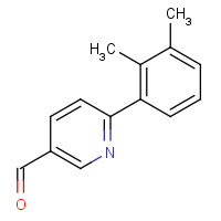 924817-85-6 6-(2,3-dimethylphenyl)pyridine-3-carbaldehyde chemical structure