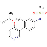 1357093-88-9 N-[3-methyl-4-(4-propan-2-yloxypyridin-3-yl)phenyl]methanesulfonamide chemical structure