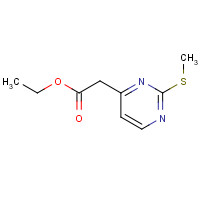 582309-12-4 ethyl 2-(2-methylsulfanylpyrimidin-4-yl)acetate chemical structure