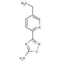 1179360-12-3 3-(5-ethylpyridin-2-yl)-1,2,4-thiadiazol-5-amine chemical structure
