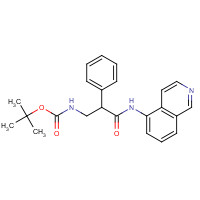 1253955-70-2 tert-butyl N-[3-(isoquinolin-5-ylamino)-3-oxo-2-phenylpropyl]carbamate chemical structure