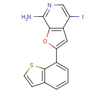 1326713-84-1 2-(1-benzothiophen-7-yl)-4-iodofuro[2,3-c]pyridin-7-amine chemical structure