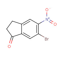 158205-20-0 6-bromo-5-nitro-2,3-dihydroinden-1-one chemical structure