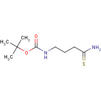 156642-19-2 tert-butyl N-(4-amino-4-sulfanylidenebutyl)carbamate chemical structure