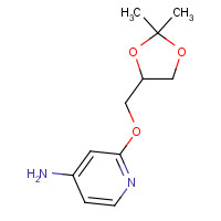 1303588-64-8 2-[(2,2-dimethyl-1,3-dioxolan-4-yl)methoxy]pyridin-4-amine chemical structure