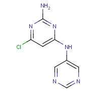 1374420-92-4 6-chloro-4-N-pyrimidin-5-ylpyrimidine-2,4-diamine chemical structure
