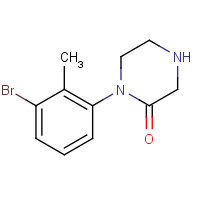 1146412-24-9 1-(3-bromo-2-methylphenyl)piperazin-2-one chemical structure