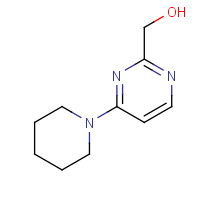 105950-91-2 (4-piperidin-1-ylpyrimidin-2-yl)methanol chemical structure