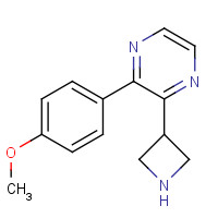1349873-86-4 2-(azetidin-3-yl)-3-(4-methoxyphenyl)pyrazine chemical structure