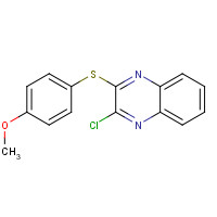 87378-88-9 2-chloro-3-(4-methoxyphenyl)sulfanylquinoxaline chemical structure