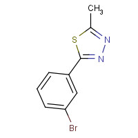 173406-59-2 2-(3-bromophenyl)-5-methyl-1,3,4-thiadiazole chemical structure