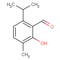 1665-99-2 2-hydroxy-3-methyl-6-propan-2-ylbenzaldehyde chemical structure