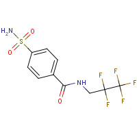 92575-21-8 N-(2,2,3,3,3-pentafluoropropyl)-4-sulfamoylbenzamide chemical structure