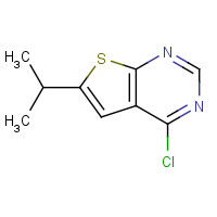 439692-52-1 4-chloro-6-propan-2-ylthieno[2,3-d]pyrimidine chemical structure