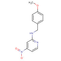 942076-74-6 N-[(4-methoxyphenyl)methyl]-4-nitropyridin-2-amine chemical structure