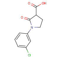 618070-35-2 1-(3-chlorophenyl)-2-oxopyrrolidine-3-carboxylic acid chemical structure