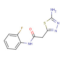 946774-26-1 2-(5-amino-1,3,4-thiadiazol-2-yl)-N-(2-fluorophenyl)acetamide chemical structure