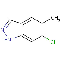 1000341-02-5 6-chloro-5-methyl-1H-indazole chemical structure