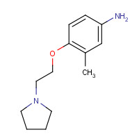 862874-66-6 3-methyl-4-(2-pyrrolidin-1-ylethoxy)aniline chemical structure
