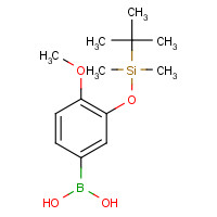 900152-53-6 [3-[tert-butyl(dimethyl)silyl]oxy-4-methoxyphenyl]boronic acid chemical structure