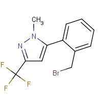 941716-87-6 5-[2-(bromomethyl)phenyl]-1-methyl-3-(trifluoromethyl)pyrazole chemical structure