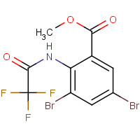 1363166-10-2 methyl 3,5-dibromo-2-[(2,2,2-trifluoroacetyl)amino]benzoate chemical structure