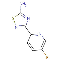 1179362-66-3 3-(5-fluoropyridin-2-yl)-1,2,4-thiadiazol-5-amine chemical structure