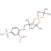1351456-91-1 ditert-butyl [2,2-dimethyl-3-(2-nitro-4-sulfamoylanilino)propyl] phosphate chemical structure