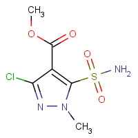100784-27-8 methyl 3-chloro-1-methyl-5-sulfamoylpyrazole-4-carboxylate chemical structure