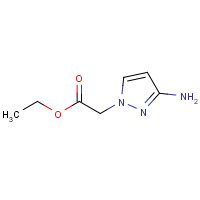 895571-89-8 ethyl 2-(3-aminopyrazol-1-yl)acetate chemical structure
