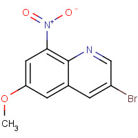 95836-48-9 3-bromo-6-methoxy-8-nitroquinoline chemical structure