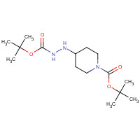 380226-99-3 tert-butyl 4-[2-[(2-methylpropan-2-yl)oxycarbonyl]hydrazinyl]piperidine-1-carboxylate chemical structure