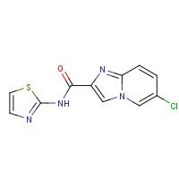 951986-51-9 6-chloro-N-(1,3-thiazol-2-yl)imidazo[1,2-a]pyridine-2-carboxamide chemical structure