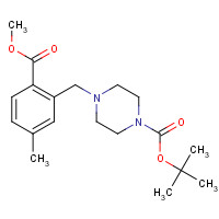 1460037-29-9 tert-butyl 4-[(2-methoxycarbonyl-5-methylphenyl)methyl]piperazine-1-carboxylate chemical structure