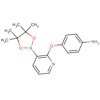 945599-51-9 4-[3-(4,4,5,5-tetramethyl-1,3,2-dioxaborolan-2-yl)pyridin-2-yl]oxyaniline chemical structure