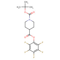 294885-28-2 1-O-tert-butyl 4-O-(2,3,4,5,6-pentafluorophenyl) piperidine-1,4-dicarboxylate chemical structure