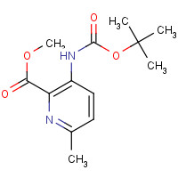 908831-88-9 methyl 6-methyl-3-[(2-methylpropan-2-yl)oxycarbonylamino]pyridine-2-carboxylate chemical structure