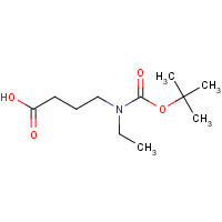 1121527-35-2 4-[ethyl-[(2-methylpropan-2-yl)oxycarbonyl]amino]butanoic acid chemical structure