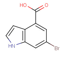 898746-91-3 6-bromo-1H-indole-4-carboxylic acid chemical structure
