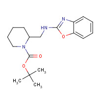 475105-36-3 tert-butyl 2-[(1,3-benzoxazol-2-ylamino)methyl]piperidine-1-carboxylate chemical structure