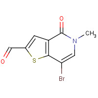 1610520-29-0 7-bromo-5-methyl-4-oxothieno[3,2-c]pyridine-2-carbaldehyde chemical structure