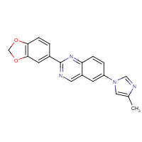1201902-06-8 2-(1,3-benzodioxol-5-yl)-6-(4-methylimidazol-1-yl)quinazoline chemical structure
